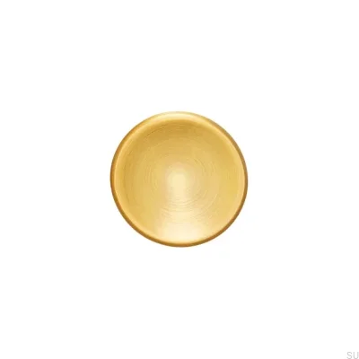 Botão para móveis Disco 38 Ouro Escovado Cava
