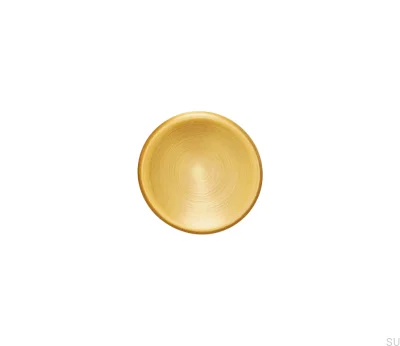 Botão para móveis Disco 50 Ouro Escovado Cava