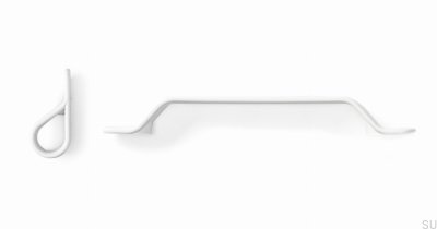 Puxador móvel alongado Belt 160 Metal Branco Mate