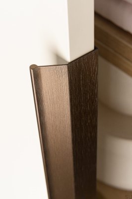 Puxador para móveis Edge Wing 256 Alumínio Bronze Antigo
