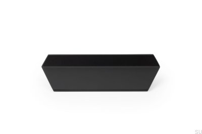 Puxador para móvel alongado Plie 64 Metal Preto Mate