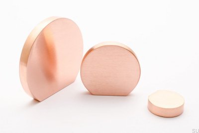 Maçaneta para móveis Globe 35 Cobre Escovado sem Pintura