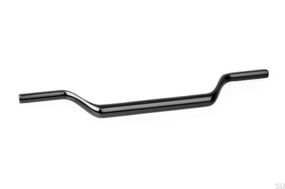 Puxador para móveis oblongo Valley 160 Preto Níquel Polido