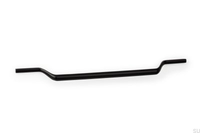 Puxador para móveis Valley 256 oblongo Metal Preto Mate