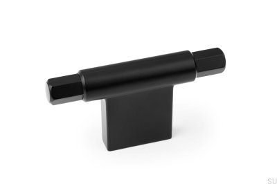 Puxador para móveis T-Bar Prisma Metal Black Matt