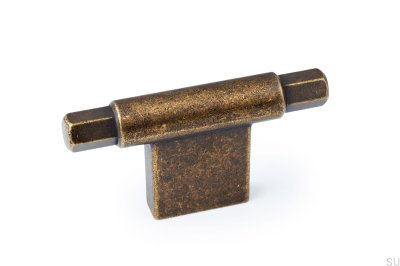 Puxador para móveis T-Bar Prisma Rustic Gold