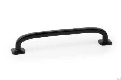 Puxador para móveis alongado Quart Big 160 Metal Black Matt