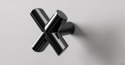 Puxador para móveis Equis Black Níquel polido