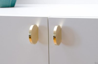 Maçaneta para móveis Globe 50 Latão polido sem pintura