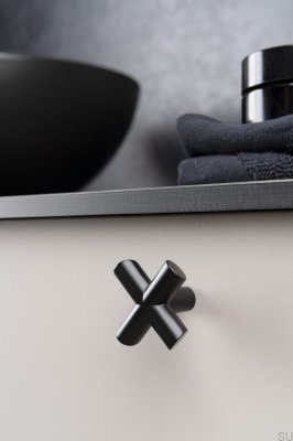 Puxador para móveis Equis Metal Preto Mate