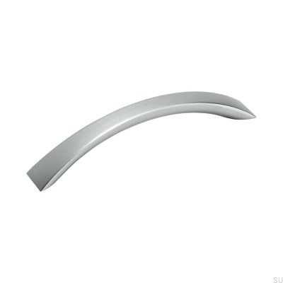 Puxador de móvel oblongo 21213 128 Silver Brushed (aparência de alumínio)