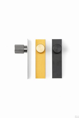 Puxador para móveis com Arpa Plate Aluminium Gold Brushed arruela