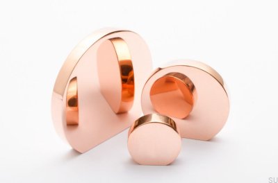 Maçaneta para móveis Globe 50 Polished Copper Unpainted