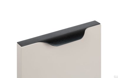 Puxador para móveis Vector Edge 0434 247 Alumínio Preto Escovado