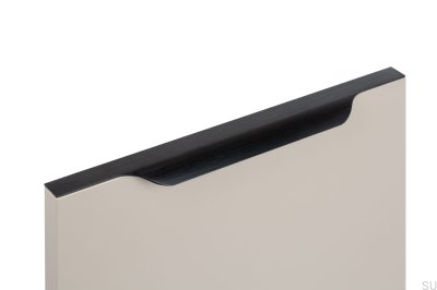 Puxador para móveis Vector Edge 0434 297 Alumínio Preto Escovado