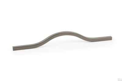 Puxador para móvel alongado Brave 192 Aluminium Metallic Grey