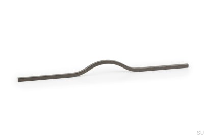 Puxador para móveis alongado Brave 480 Aluminium Metallic Grey