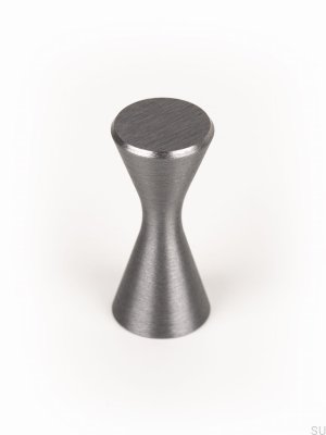 Maçaneta para móveis Diabolo alumínio cinza escovado