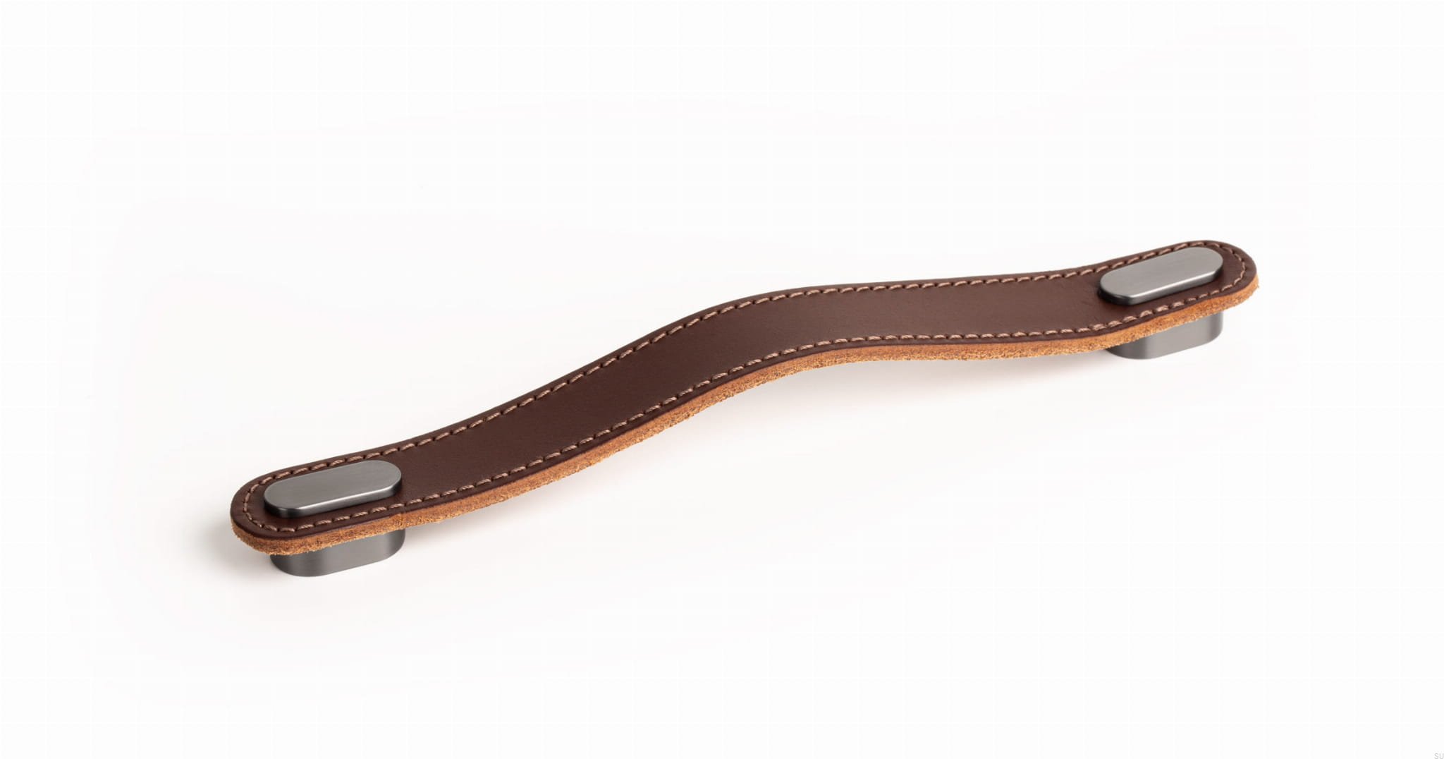 0507160P3631--OBLONG - 22x197mm brown leather+brush grey hdle-Viefe-Skandynawskie-Uchwyty.jpg