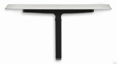 Prateleira de banheiro com rodo para box de vidro e box de chuveiro 7010 Aço escovado