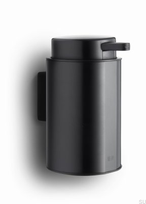 Dispensador de sabonete de parede 7144 preto revestido de PVD