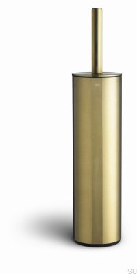 Escova de banheiro para piso 7042 Revestimento PVD dourado
