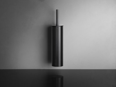 Escova de vaso sanitário montada na parede 7049 Revestimento PVD preto
