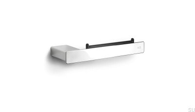 Suporte para papel higiênico 7051 aço polido à mão