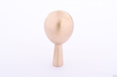 Cabide de parede de latão dourado Drop 40 escovado sem laca