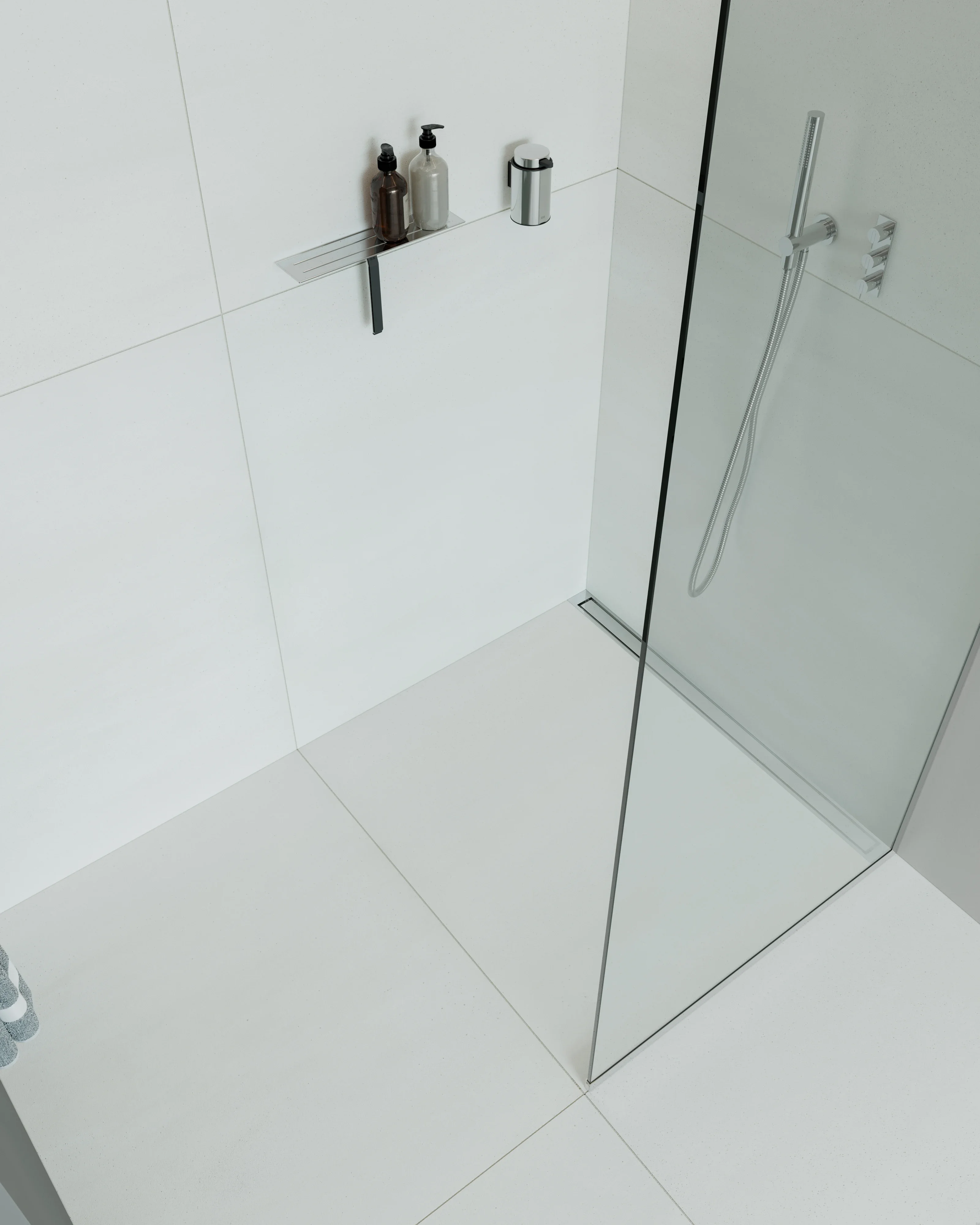 7011--półka-łazienkowa-z-ściągaczką-wody-do-szyb-i-kabin-prysznicowych-recznie-polerowana-stal-interior-unidrain-Skandynawskie-Uchwyty.webp