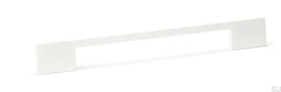 Puxador para móveis alongado Dino 160/192 Metal Branco Mate