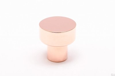 Maçaneta para móveis Dot 18 Polished Copper Unpainted