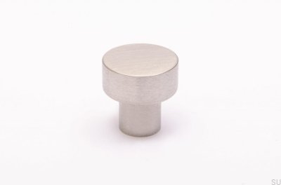 Botão para móveis Dot 18 aço inoxidável escovado