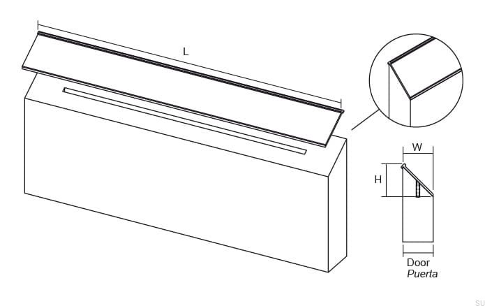 03803000L02--Uchwyt-meblowy-krawędziowy-Steep-3000-Aluminiowy-Anodyzowany-Polerowany-Viefe-Skandynawskie-Uchwyty-rysunek-techniczny