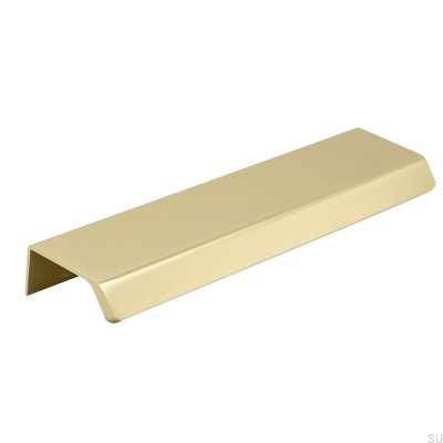 Lateral 160 Alumínio Gold Puxador para móveis borda escovada