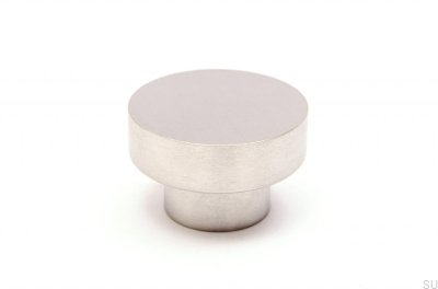 Botão para móveis Dot 30 aço inoxidável escovado