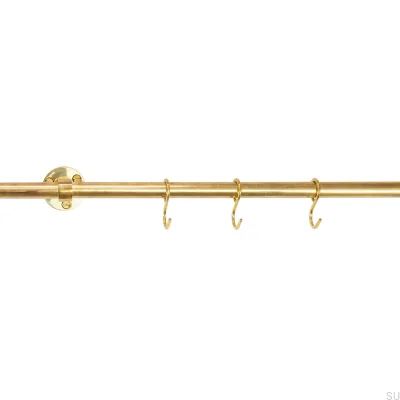 Barra de extensão para cabide de cozinha Aveny 600 Latão polido sem pintura