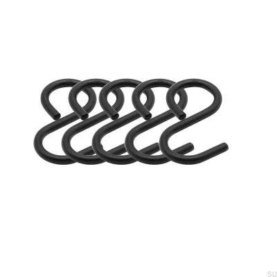 Ganchos para cabide de cozinha Aveny Brass Black