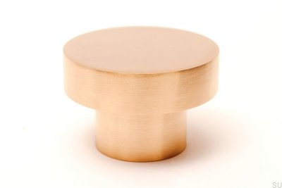 Botão para móveis Dot 50 Brushed Brass Unpainted
