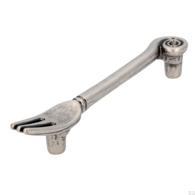 Puxador para móvel alongado 1051 96 Fork Antique Silver