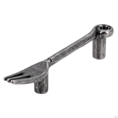 Puxador para móvel alongado 1051 64 Fork Antique Silver