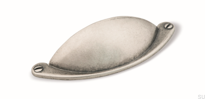 Puxador para móveis concha 1761 64 estanho