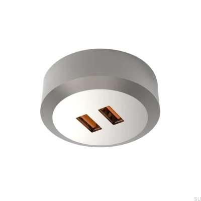 Conector USB Subby SP 20W/24V Aço escovado