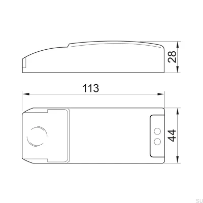 Driver Triac Dim com fiação de 500mA/18W
