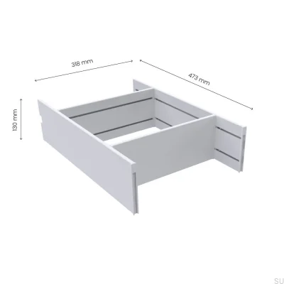 Encaixe de gaveta Flex 500 (473 mm) Branco