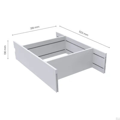 Encaixe de gaveta Flex 550 (523 mm) Branco