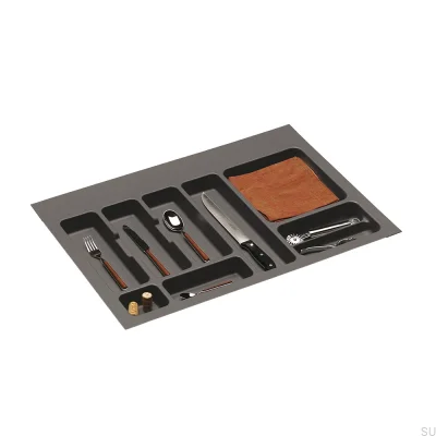 Bandeja para talheres Classic 800 mm Cinza escuro