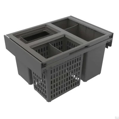 Sistema de separação de resíduos Hide 400 Eco Cinzento escuro