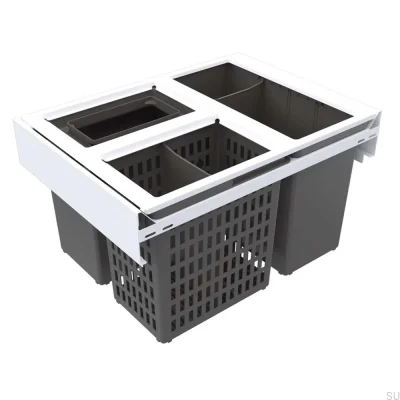 Sistema de segregação de resíduos Hide 600 Eco White