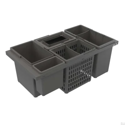 Cube Basic 800 Eco sistema de classificação de resíduos cinza escuro